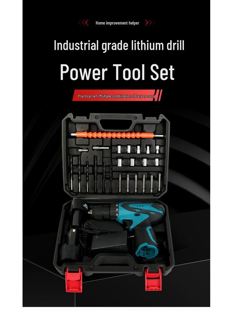 Rechargeable Multi-Function High-Power Brushed Lithium Electric Drill