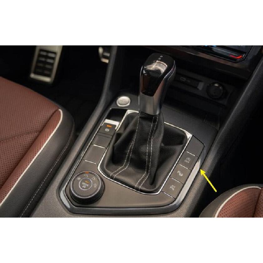 For VW Tiguan 2018-2023 Blue Titanium Center Console Gear Shift Frame Car Trim