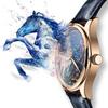 CARNIVAL 3D Horse Dial Waterproof Automatic Watches Sport Miyota Mechanical Watch Men Sapphire Crystal Reloj Hombre
