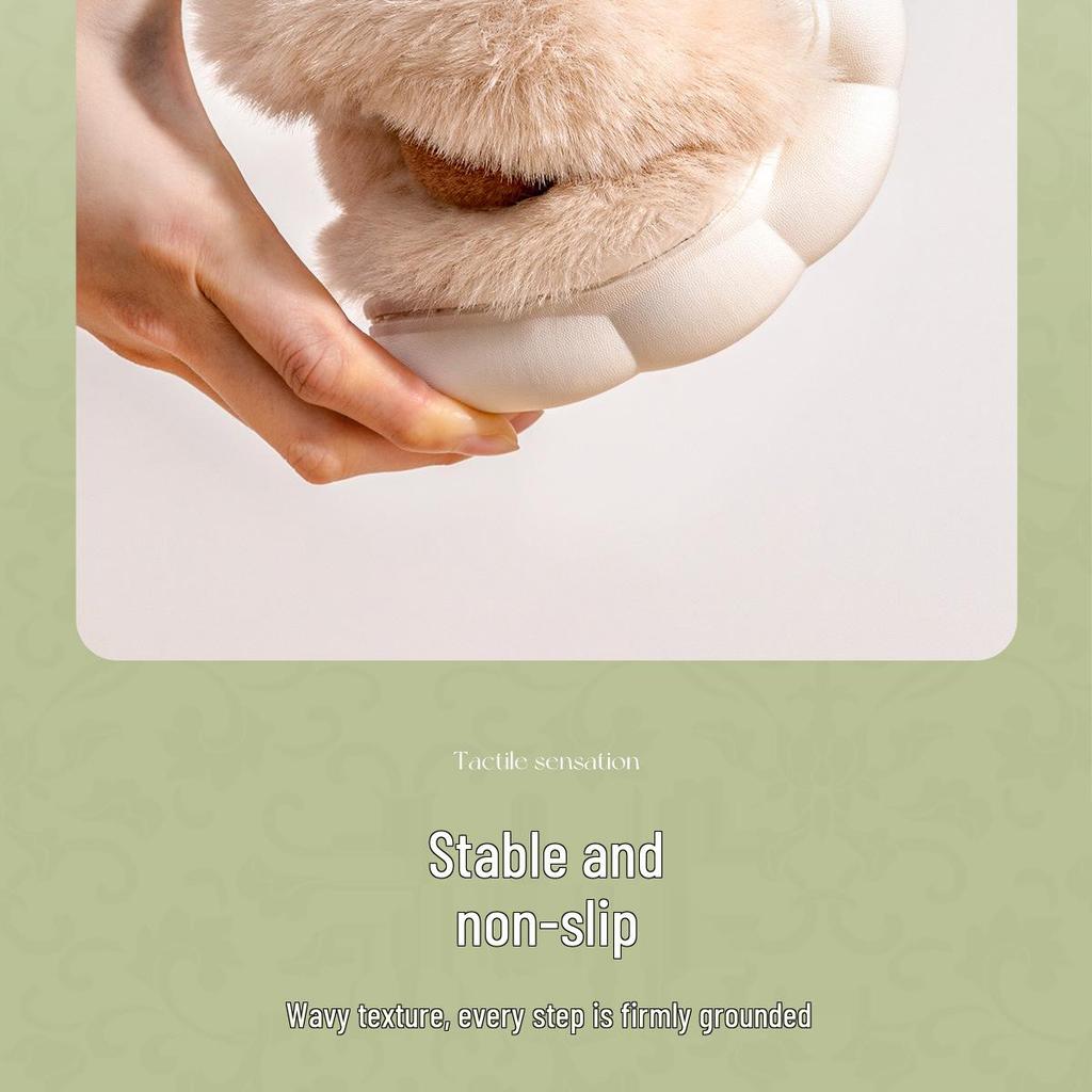 Winter Cartoon Cotton Slippers: Warm, Anti-slip Indoor Shoes for Men & Women with Plush Velvet.