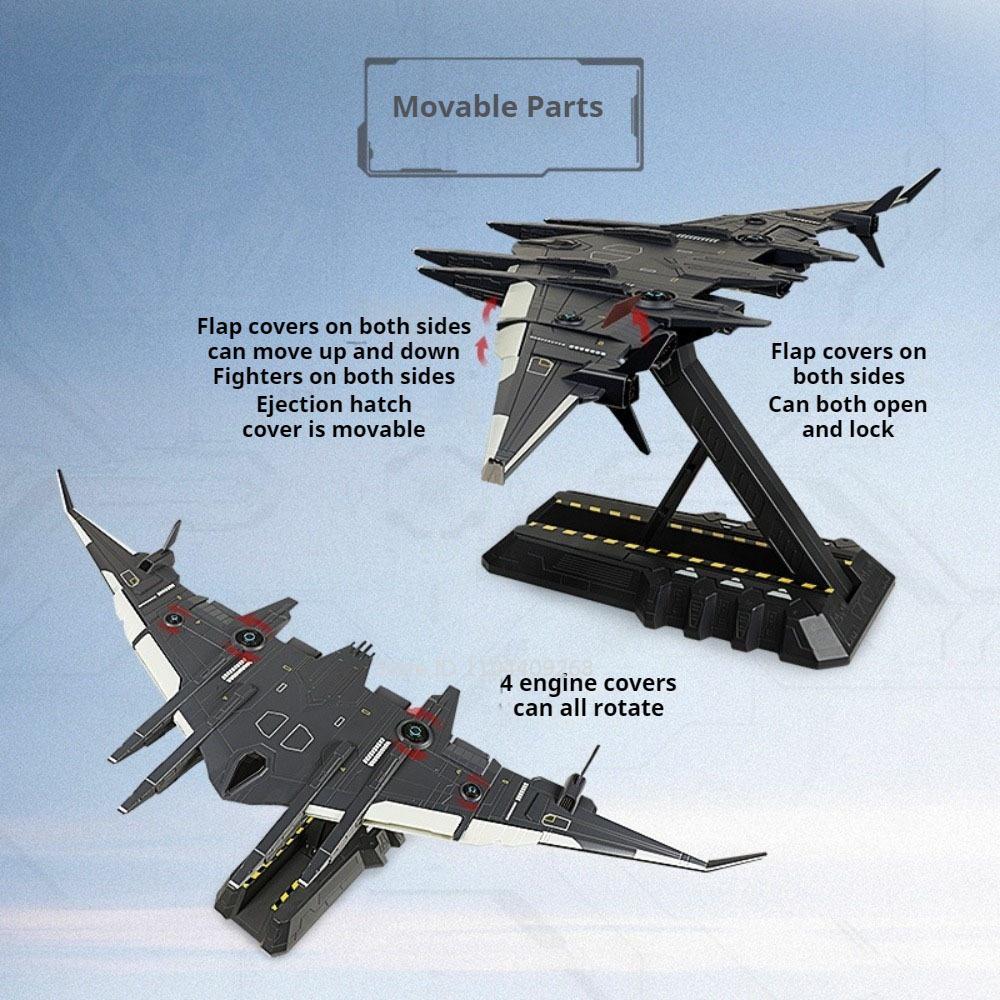 1:1500 1:3000 Luanniao Aerospace Carrier Model Toy Car Military Core Fighter Models Metal Diecast Toys Collectible Item