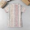Women's Striped V-Neck Short Sleeve Dress Slim Fit, Comfortable Beach Casual, Versatile for Vacation, Work & Daily Wear