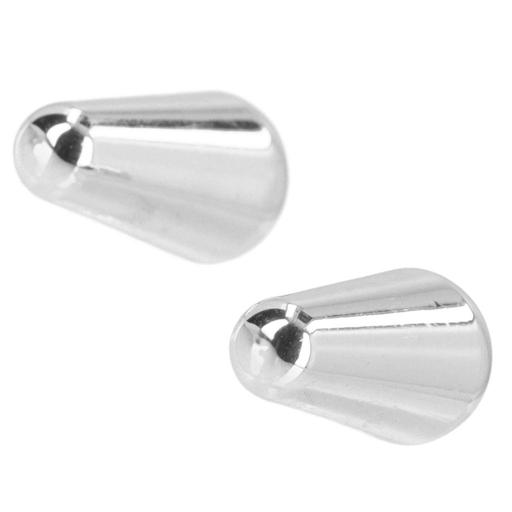 Gitar Pickup Bryterknott Gitar Vippebryterknott Tupp 2 Stykker Messinghus ST TL (Sølv)