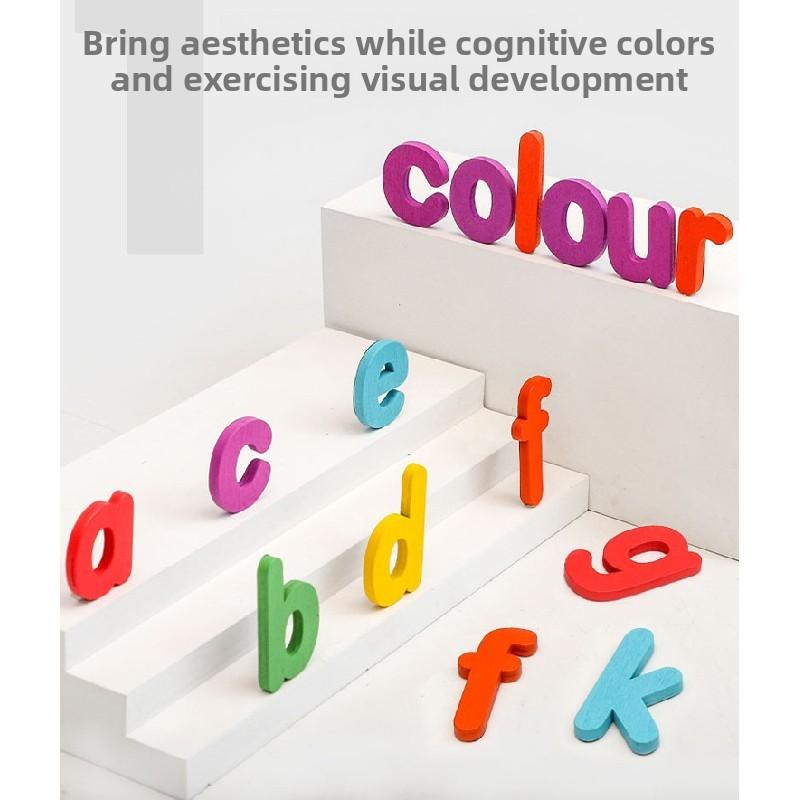 Magnetic Word Alphabet Puzzle For Kids Learning Wooden Educational Gift Toy
