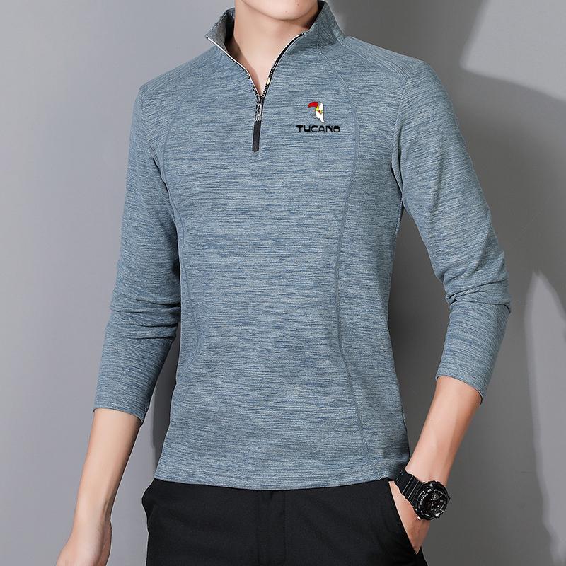 Men's Warm Fleece Pullover Hoodie - Autumn/Winter Outdoor Breathable Velvet Base Layer