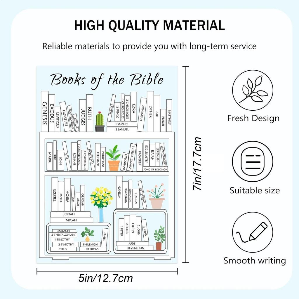 Books of the Bible Stickers Books of the Bible Decal Set of 8 Bible Book Study Reading Aid Christian Journaling Stickers