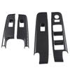 4 Pcs Car Window Control Switch Panel Cover Carbon Fiber Color Power Window Switch Panel Trim Replacement for D Max