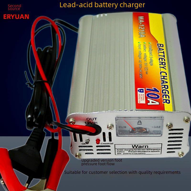 12V Automotive Battery Charger for Lead-Acid & LiFePO4, 10A/20A/30A, 14.6V Compatible