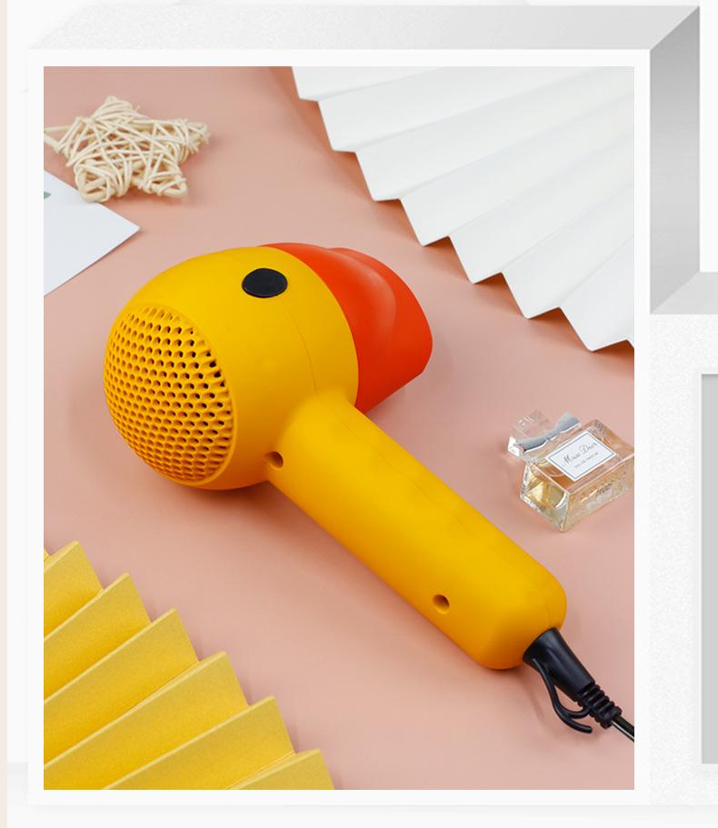 Niedlicher gelber Enten-Haartrockner - Kreativ, tragbar und perfekt für den Heim- und Wohnheimsgebrauch