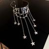 Korean Ins Star Fringe Open Bangles for Women Temperament Arm Chain Spice Sweet Cool Wind Y2k Fashion Hand Jewelry Goth Girl