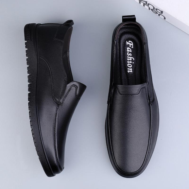 Luxury Brand Simple Mens Loafers Soft Moccasins High Quality Genuine Leather Male Casual Shoes Elegantes Business Driving Shoes