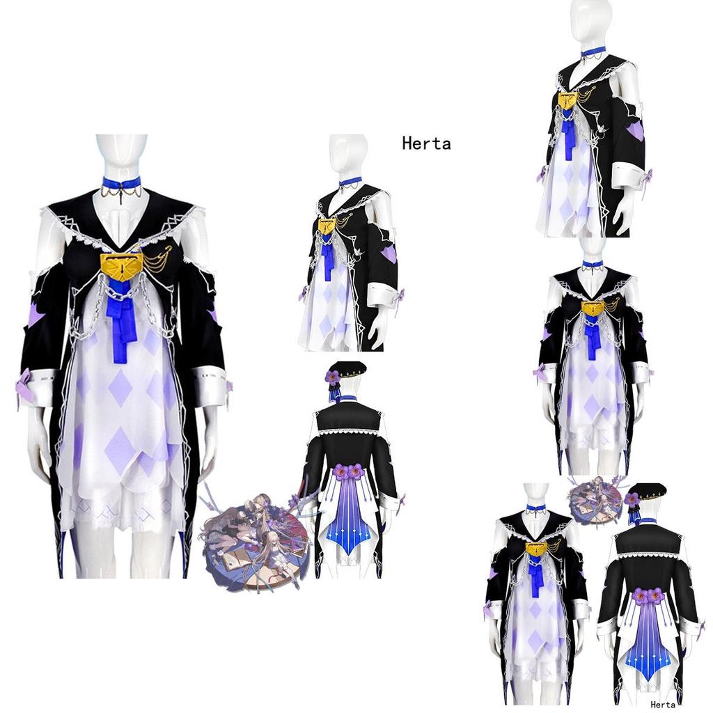 Schwarzes Turm-Cosplay-Kleid für Damen, bequem und stilvoll!