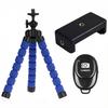 Flexible Cell Phone Tripod Mini Cell Phone Tripod with Cell Phone Holder Regular 1/4-20 Screw 360° Swivel Flexible Travel Tripod