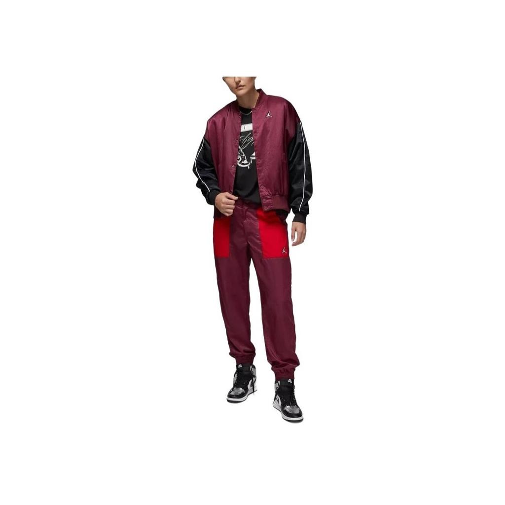 Jordan Colorblock Logo Embroidered Baseball Jacket Women Outerwear DV1414-645
