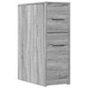 VidaXL Narrow Bathroom Cabinet with Castors Sonoma Grey, Tall Bathroom Cabinet, Bathroom Storage 855282