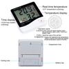 Digital Thermometer Large Screen Easy to Use Plastic Temperature Humidity Monitor Home Decor