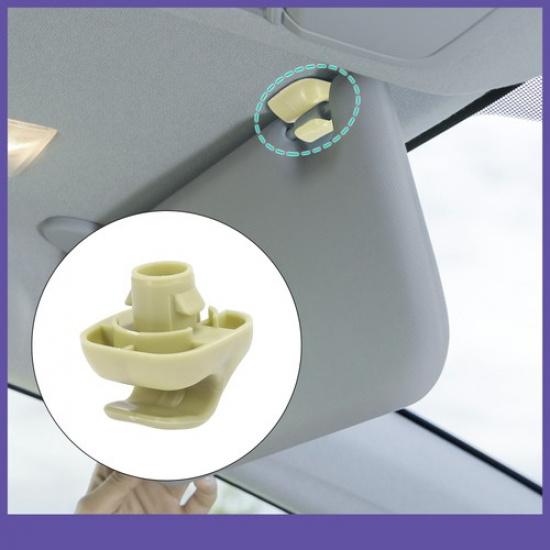 2pcs Car Plastic Sun Visor Hook Clip Bracket Retainer for Honda Civic 2000-2011