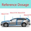 4M Large D-Type Car Door Weather Seal Hollow Strip Rubber Trim Weatherstrip
