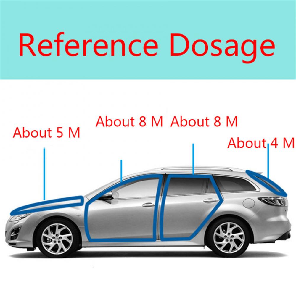 4M Large D-Type Car Door Weather Seal Hollow Strip Rubber Trim Weatherstrip