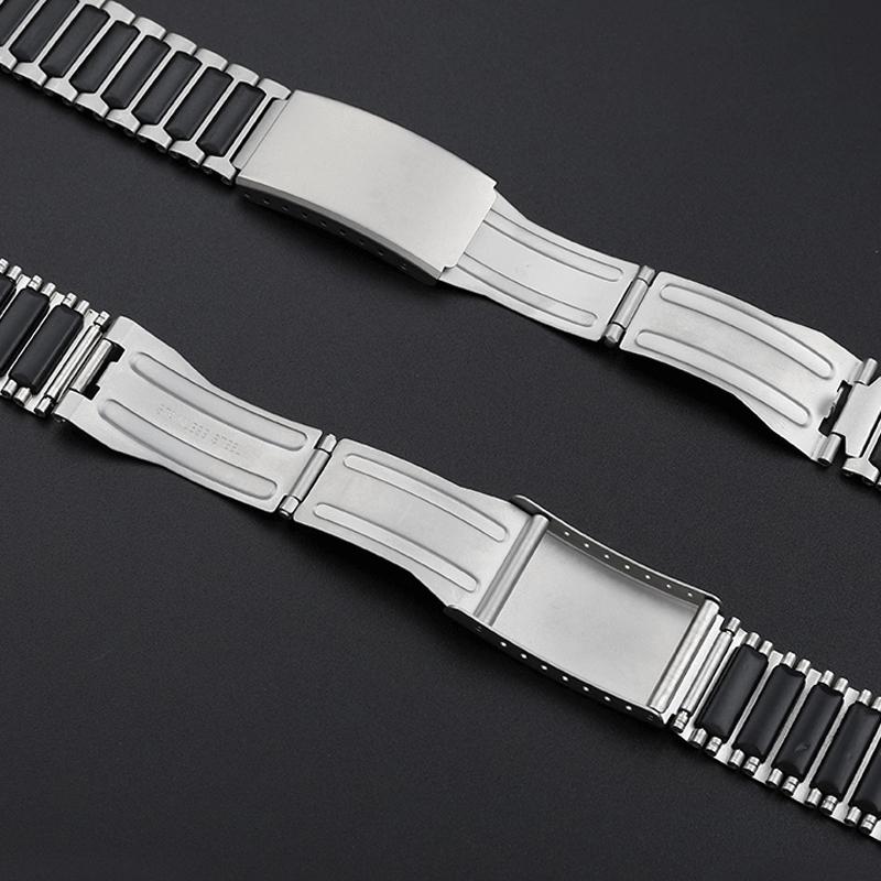 18mm Stainless Steel Strap for CASIO F-91W/A158/A159/A168/169 AE1200A 1300  AQS810 Watchband Ultra-thin Metal Bracelets Belt