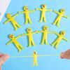 Yellow Stretchy Expression Person Stress Relief Toy