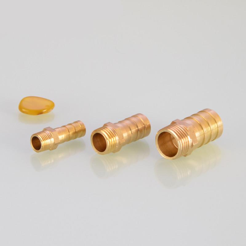 Pagoda Connector 6 8 10 12 14 16 19mm Hose Barb Connector Hose Tail Thread 3/4 BSP Thread PC Male Brass Water Pipe Fittings