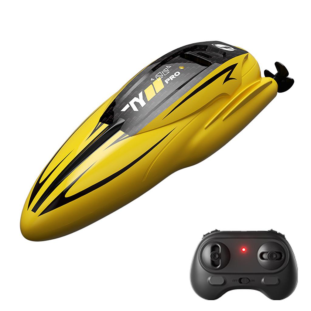Remote Control Boat, 2.4Ghz Waterproof Rechargeable Speed Boat for Pools and Lakes, Mini Stunt Boat Toys for Kids