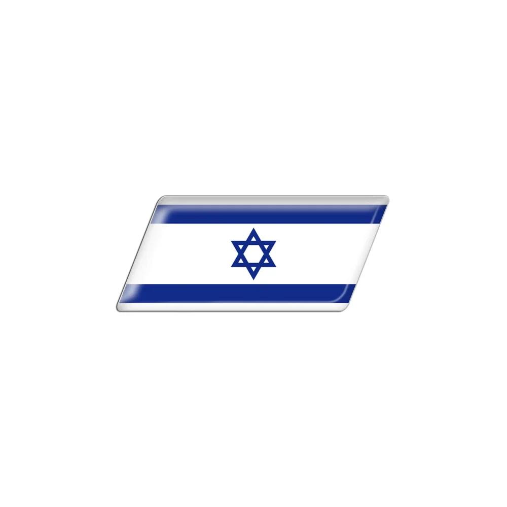 3D Epoxy Car Styling Body Trunk Decor Sticker with Bangladesh Kurdistan Israel Brazil Palestine Poland France Flag Emblem