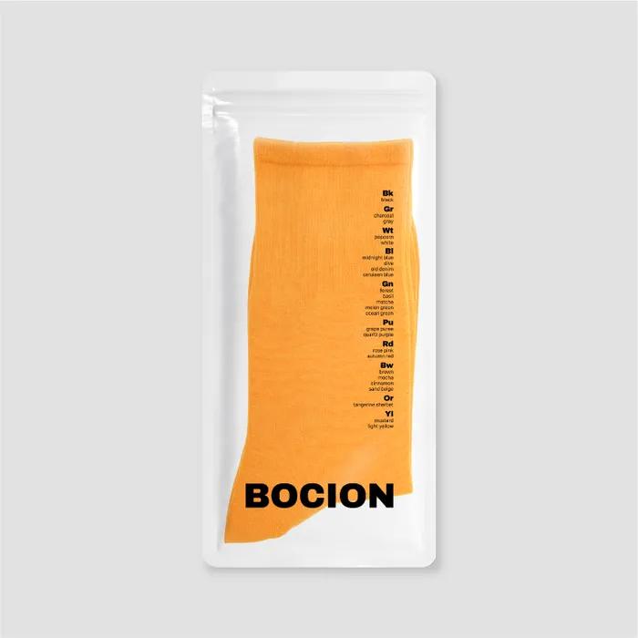 Tangerine Sherbet Solid Color Long Socks