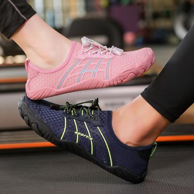 Tênis de Treino Descalço para Academia Homens Mulheres Respiráveis Elásticos Sapatos de Exercício Yoga Antiderrapantes Tênis Casuais para Agachamento Profundo