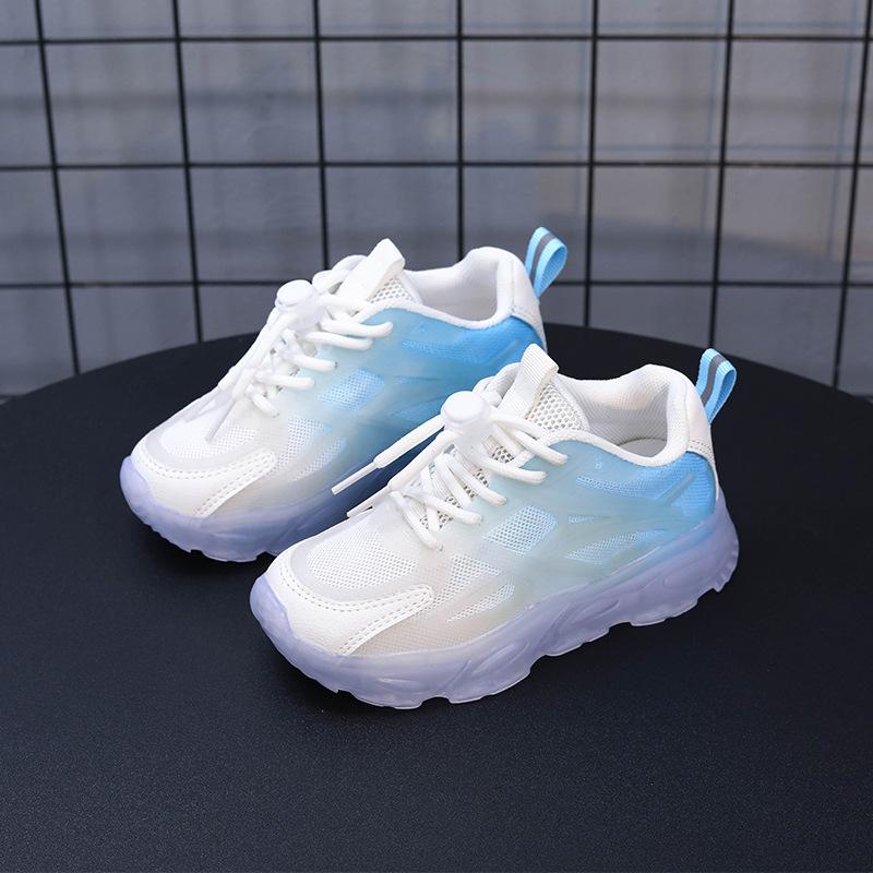 

Size Children Casual Shoes Breathable Mesh Sneakers For Kids Boys Girls Sport Shoes With Transparent Sole Zapatillas Y 26