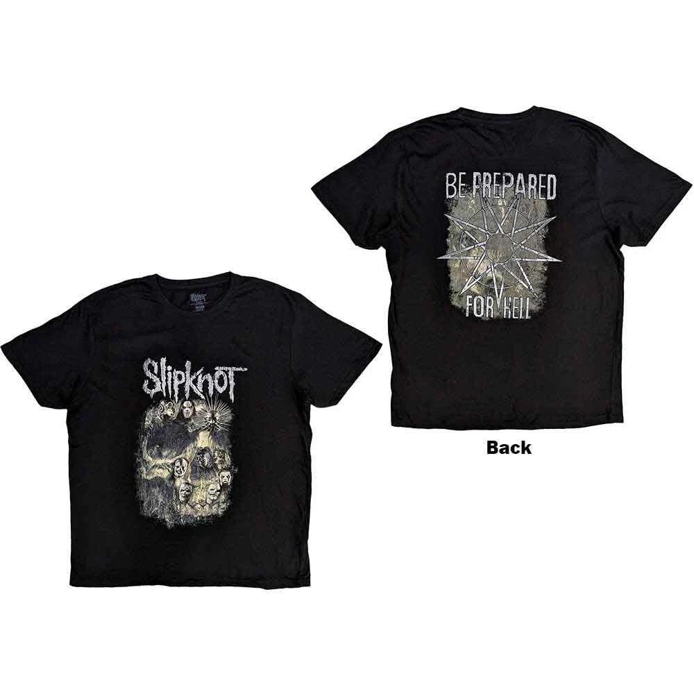 Slipknot Skull Group T-Shirt Black New L