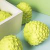 Pet Chew Toy Sweetsop Shape Built-in Sounds Interactive Natural Rubber Dog Chew Toy Concave-Convex Particles Relieve Boredom Energy Pet