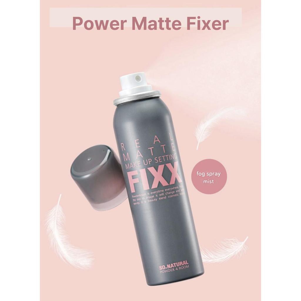 [SO NATURAL] Real Matte Makeup Setting Fixer  75ml