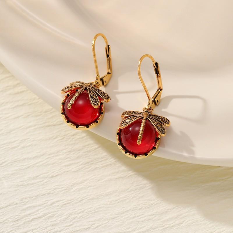 European and American Crystal Jewelry High-end Long Teardrop Earrings Fashionable Light Luxury Colorful Zircon Earrings