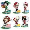 My Hero Academia Christmas Series Katsuki Bakugo Eri Denki Kaminari Shoto Todoroki Kyoka Jiro Chibi Anime Figure Acrylic Stand
