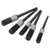 5pcs Auto Detailing Brush Set for Cleaning Car Interior Exterior Engine Exhaust Leather SeatBlack