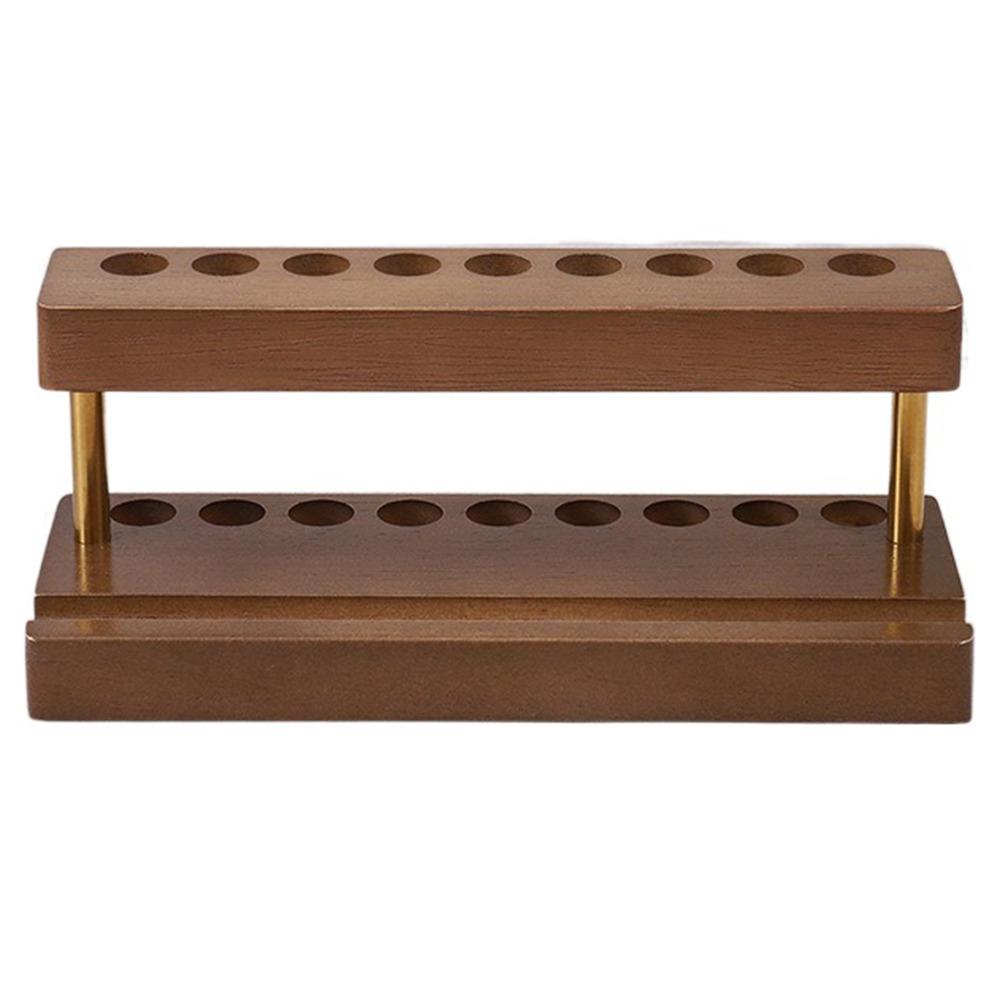 Multifunction Walnut Pens Holder 9/15 Slots Toothbrush Holder  Desktop Ornaments