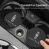 2 Stück Auto-Getränkeuntersetzer Wildleder-Matte Wasserbecher Anti-Rutsch-Pad Auto-Innenraum für Lincoln Z Navigator Town-car Aviator MKZ Continental