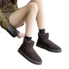 Snow Boots Women's Winter Large Size New Short Tube Thick-soled Piled Thickened Warm Cotton Shoes