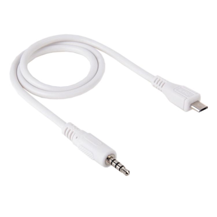 

Аудио AUX-кабель «папа» 3,5 мм с разъемом Micro USB, длина: около 50см