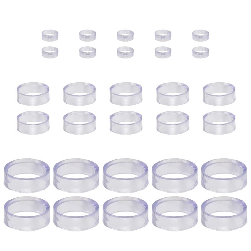 10Pcs Clear Baseball Stand Holder Plastic Round Display Stand Clear Rings Sphere Stand Plastic Baseball Display Holder