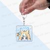 Cute Manga Sameko Saba Keychain Llavero Accessories Bag Cute Anime Kawaii Farming Charm Women's Keyrings Fans Gift