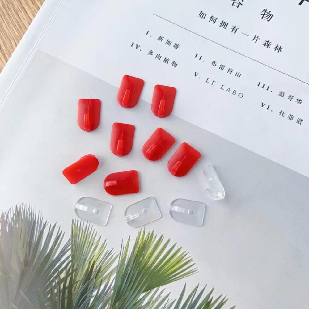 9pcs No Drilling Universal Hook Mini Wall Hanger New Self-adhesive Hook  Home