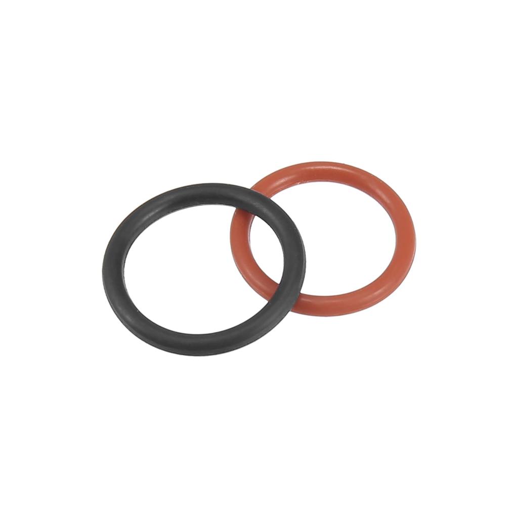 ACROPIX Power Steering Pump O Ring Inlet Outlet Seal Connector Gasket Compatible with Honda Accord Black Red 4pcs
