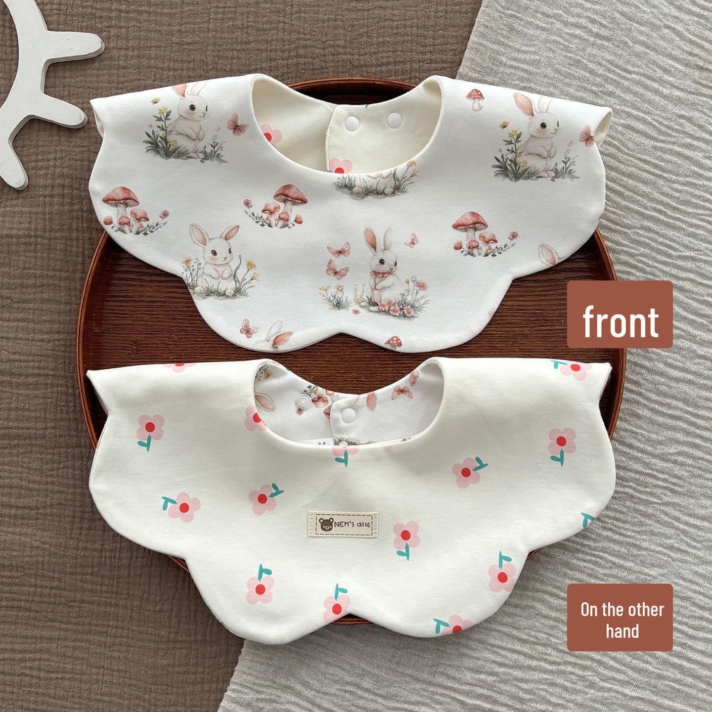 Pure Cotton Waterproof Bibs for Babies - Newborn Saliva and Feeding Bibs