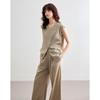 Demana Linen Blend Sleeveless Top & Wide-Leg Pants Set