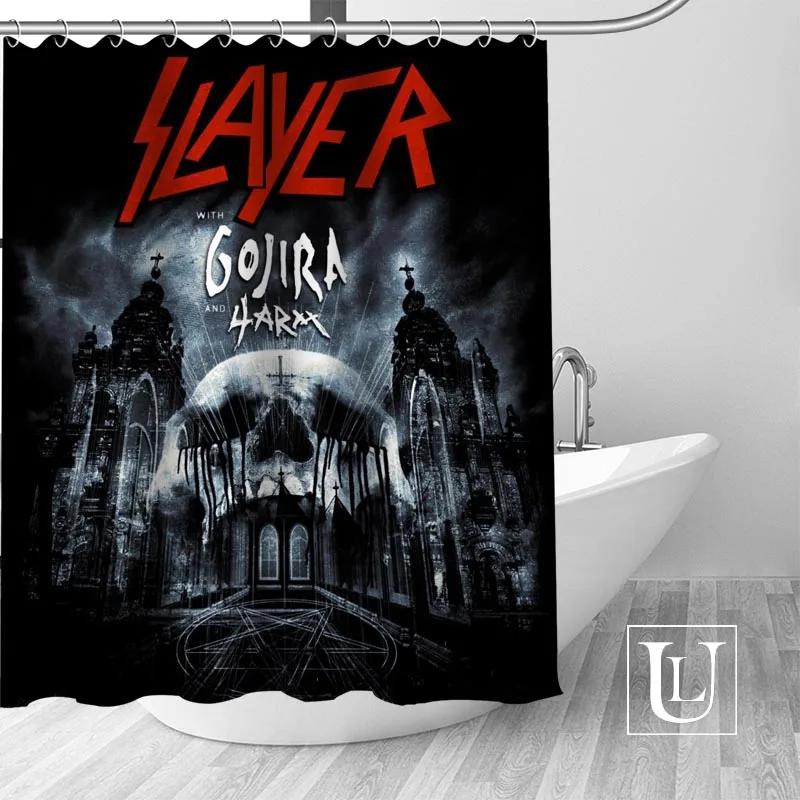 Slayer Duschvorhänge Benutzerdefinierter Badezimmervorhang Wasserdichtes Badezimmer Stoff Polyester Duschvorhang 1 Stück Benutzerdefiniert