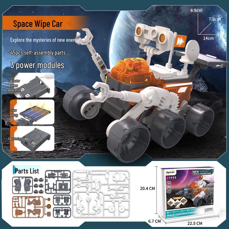 Solar-Powered Mechanical Dog & Cow Educational Toy Kit for Boys Ages 8-9