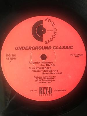 12inch Record VARIOUS - Underground Classic KG101 Kool Groove Rec 1989 US Dance & Electronica Used